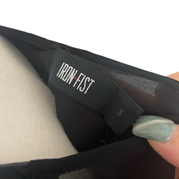 Iron Fist Loose Tooth Top Black Sheer - Picture 7 of 9